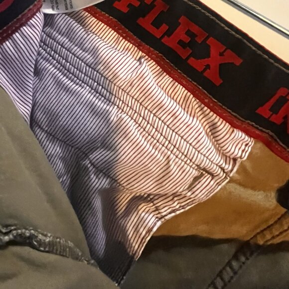 Iron Flex Ripstop Cargo Shorts Khaki Size 38 Utility Outdoor Workwear - Picture 5 of 6